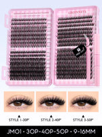 Lash Clusters Kit Cat Lashes 640 Pcs with Lash Bond & Seal Cluster Eyelash Extensions Eyelash Clusters Kit DIY at Home